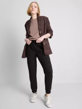 Cotton-blend skinny joggers