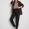 Cotton-blend skinny joggers