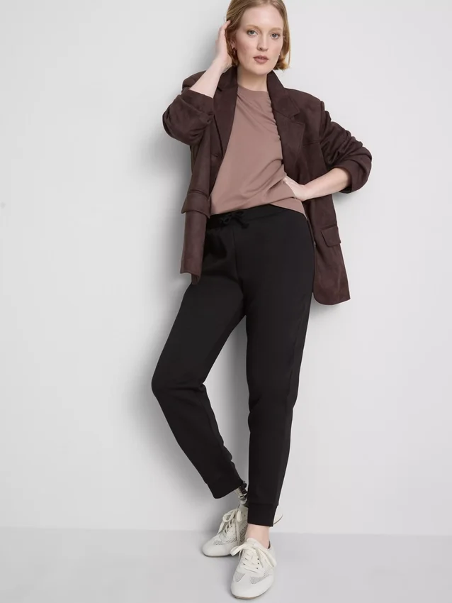 Cotton-blend skinny joggers