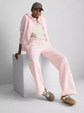 Cotton-blend straight-leg joggers