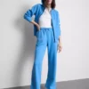 Cotton-blend straight-leg joggers