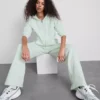 Cotton-blend straight-leg joggers