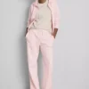 Cotton-blend straight-leg joggers