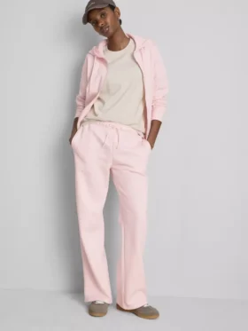 Cotton-blend straight-leg joggers