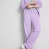 Cotton-blend straight-leg joggers