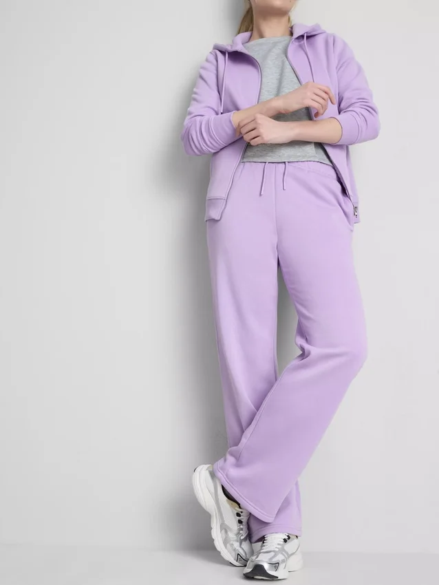 Cotton-blend straight-leg joggers