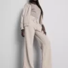Cotton-blend straight-leg joggers
