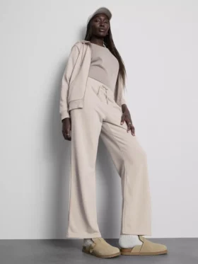 Cotton-blend straight-leg joggers