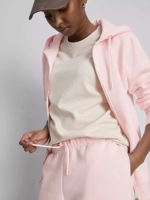 Cotton-blend straight-leg joggers