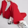 Cotton-blend straight-leg joggers
