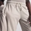 Cotton-blend straight-leg joggers