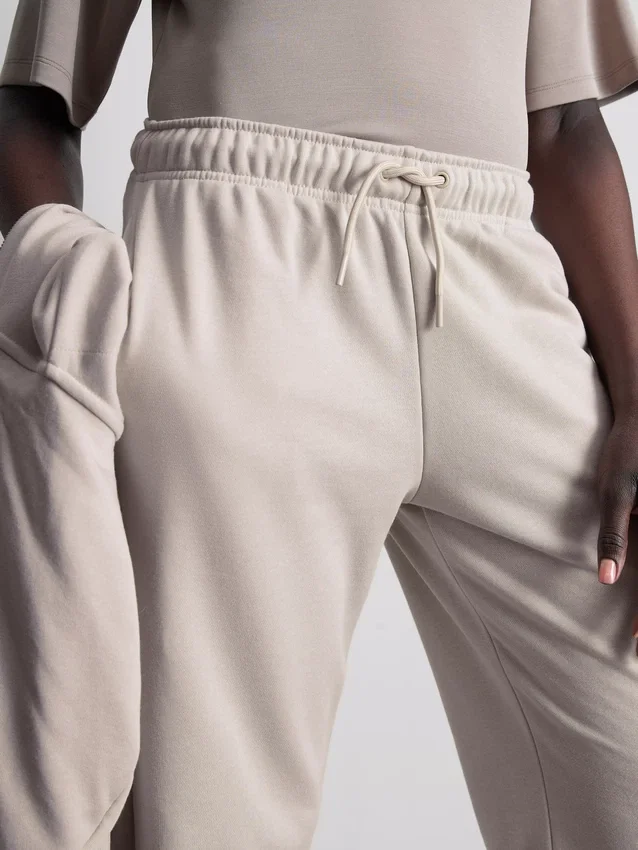 Cotton-blend straight-leg joggers