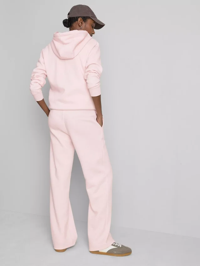 Cotton-blend straight-leg joggers