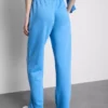 Cotton-blend straight-leg joggers