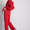 Cotton-blend straight-leg joggers