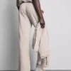 Cotton-blend straight-leg joggers