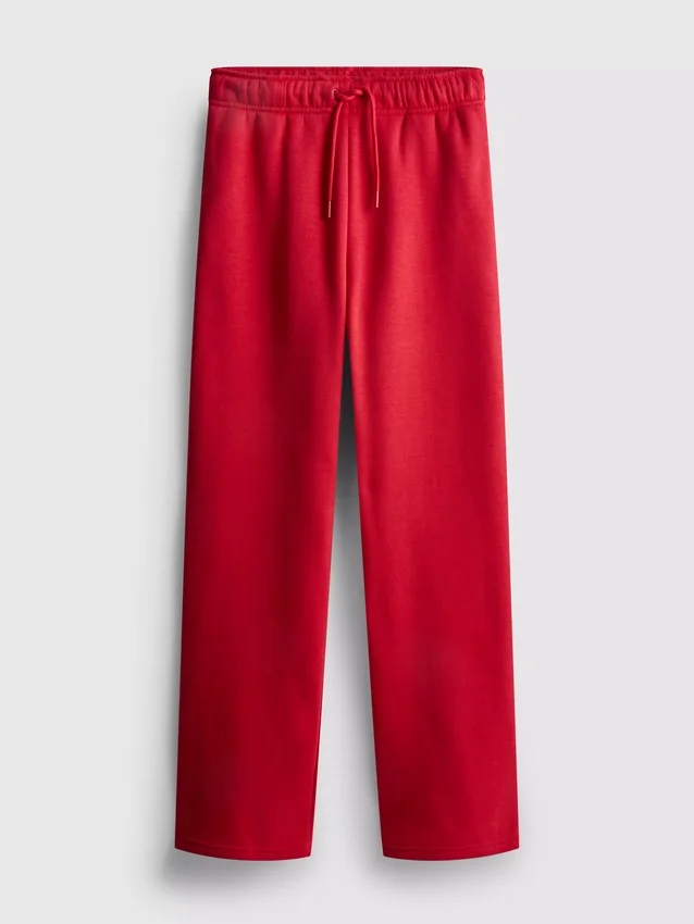 Cotton-blend straight-leg joggers