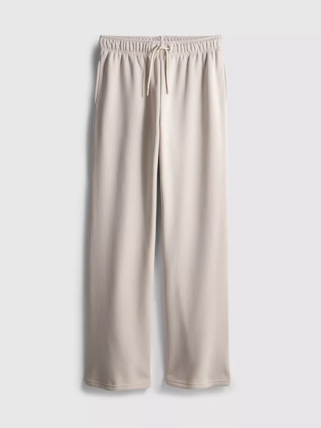 Cotton-blend straight-leg joggers