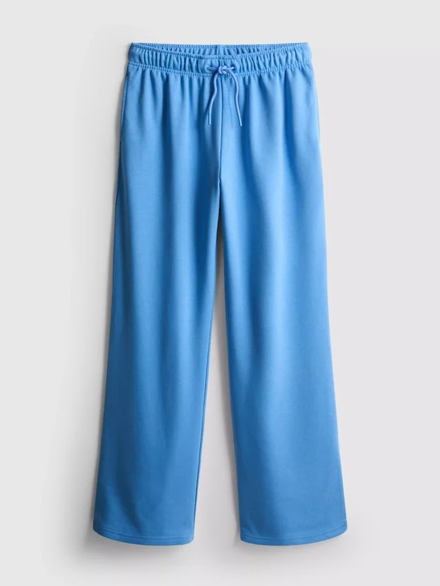 Cotton-blend straight-leg joggers