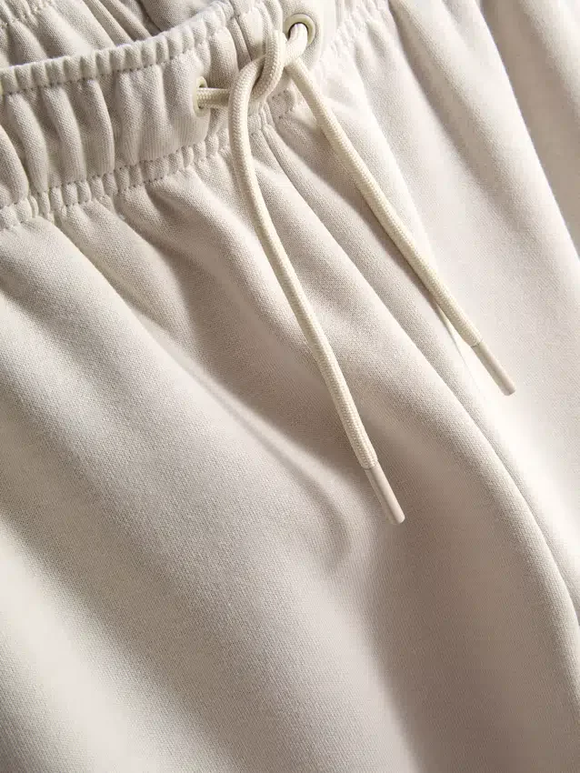 Cotton-blend straight-leg joggers