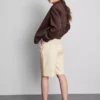 Cotton-blend tailored bermuda shorts