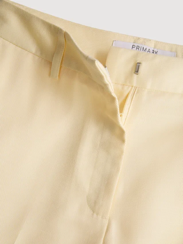 Cotton-blend tailored bermuda shorts