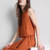 Cotton-blend tank top