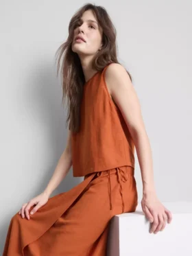 Cotton-blend tank top