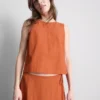 Cotton-blend tank top