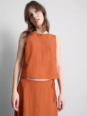 Cotton-blend tank top