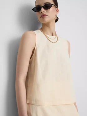 Cotton-blend tank top