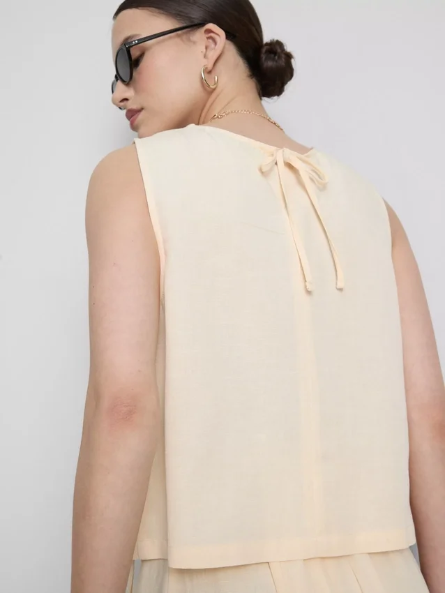 Cotton-blend tank top