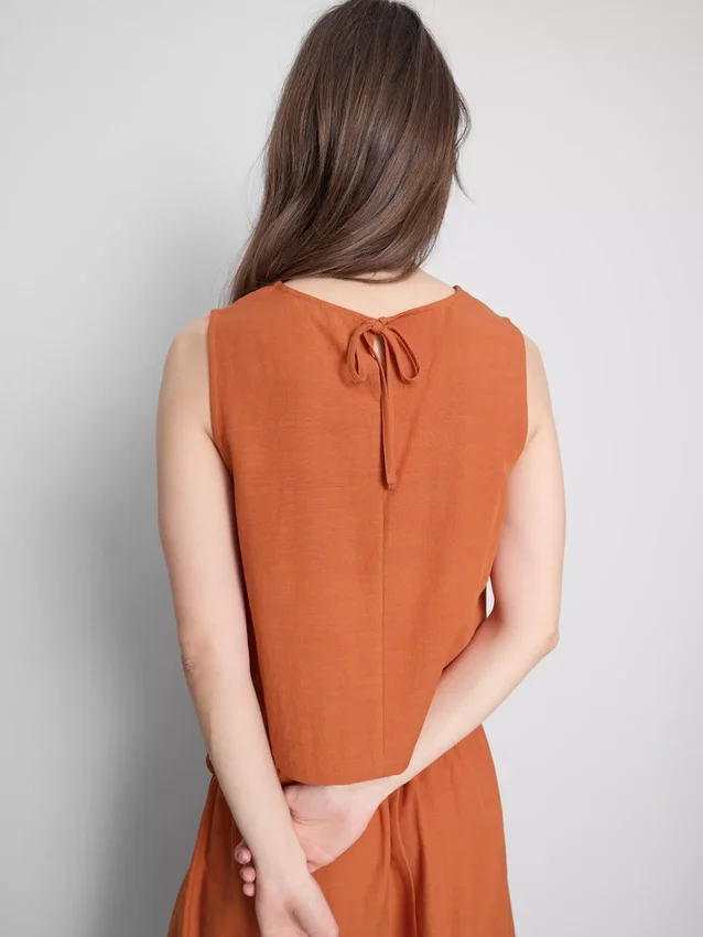 Cotton-blend tank top