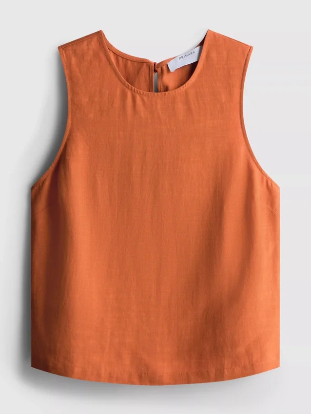 Cotton-blend tank top