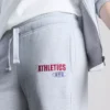 Cotton-blend wide-leg athletics joggers
