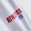 Cotton-blend wide-leg athletics joggers