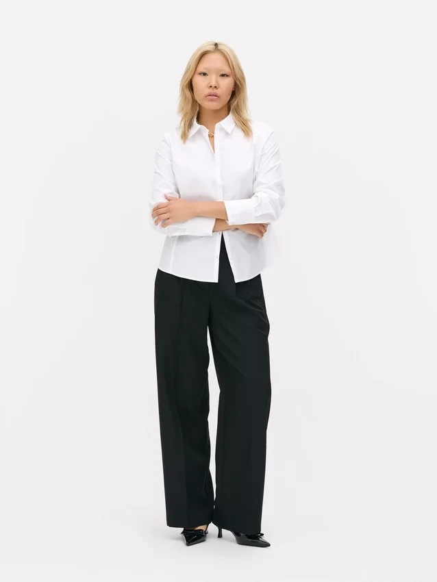 Cotton blend workwear shirt
