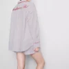 Cotton breakfast in bed pajama shirt