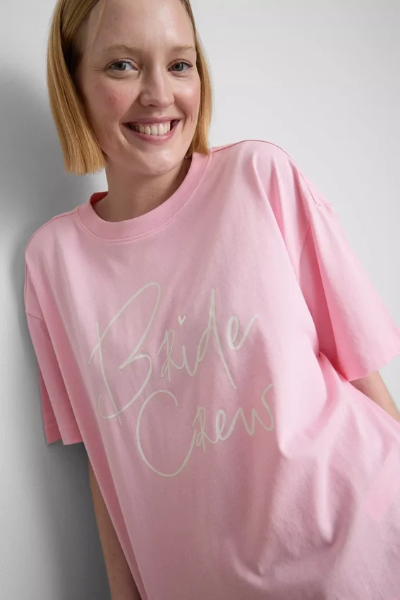 Cotton bride crew tee