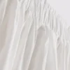 Cotton broderie midi skirt
