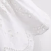 Cotton broderie tie front top