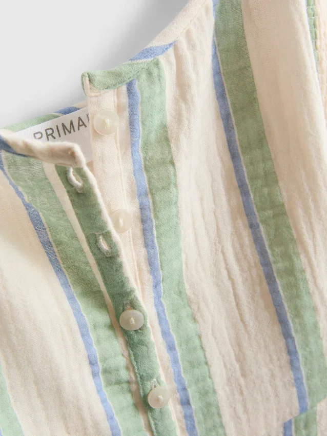 Cotton button through midi dress