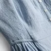 Cotton button through midi dress