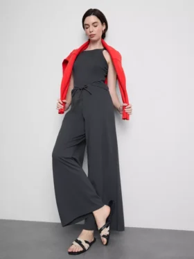 Cotton casual wide-leg joggers