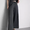 Cotton casual wide-leg joggers
