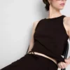 Cotton casual wide-leg joggers