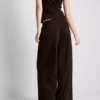 Cotton casual wide-leg joggers