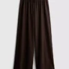 Cotton casual wide-leg joggers