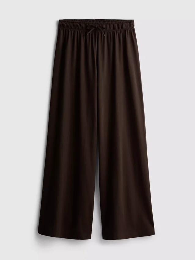 Cotton casual wide-leg joggers