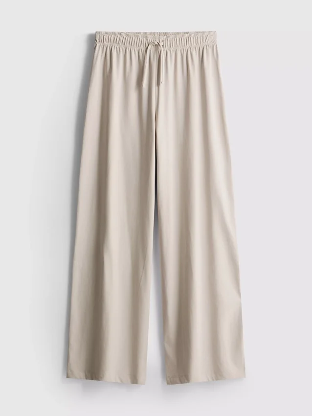Cotton casual wide-leg joggers
